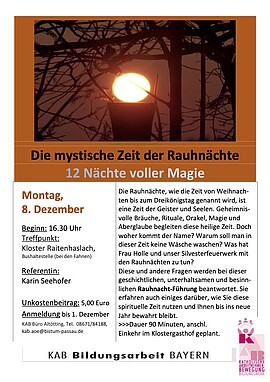 Banner Die mystische Zeit der Rauhnächte