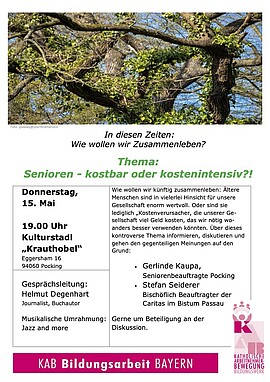 Banner Thema: Senioren - kostbar oder kostenintensiv?!