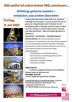 Logo DAS wollte ich schon immer MAL anschauen.... Altöttings geheime Juwelen – entdecken, was andere übersehen